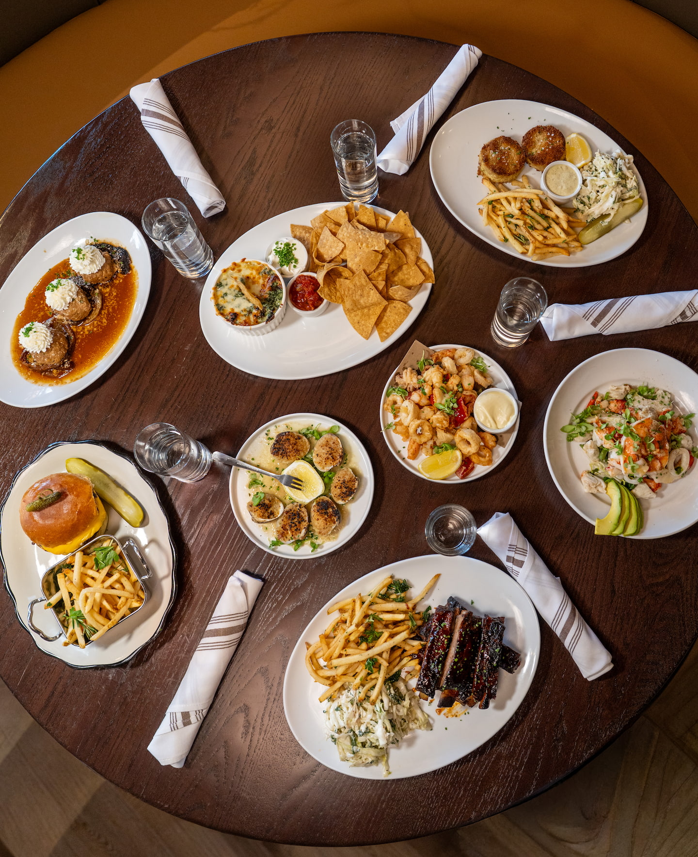 Griffin Kitchen & Bar private events spread